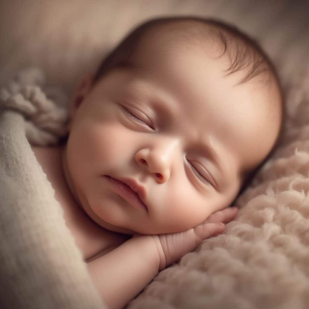 yoga Baby sleeping peacefully - parenting course for 0-1 year olds